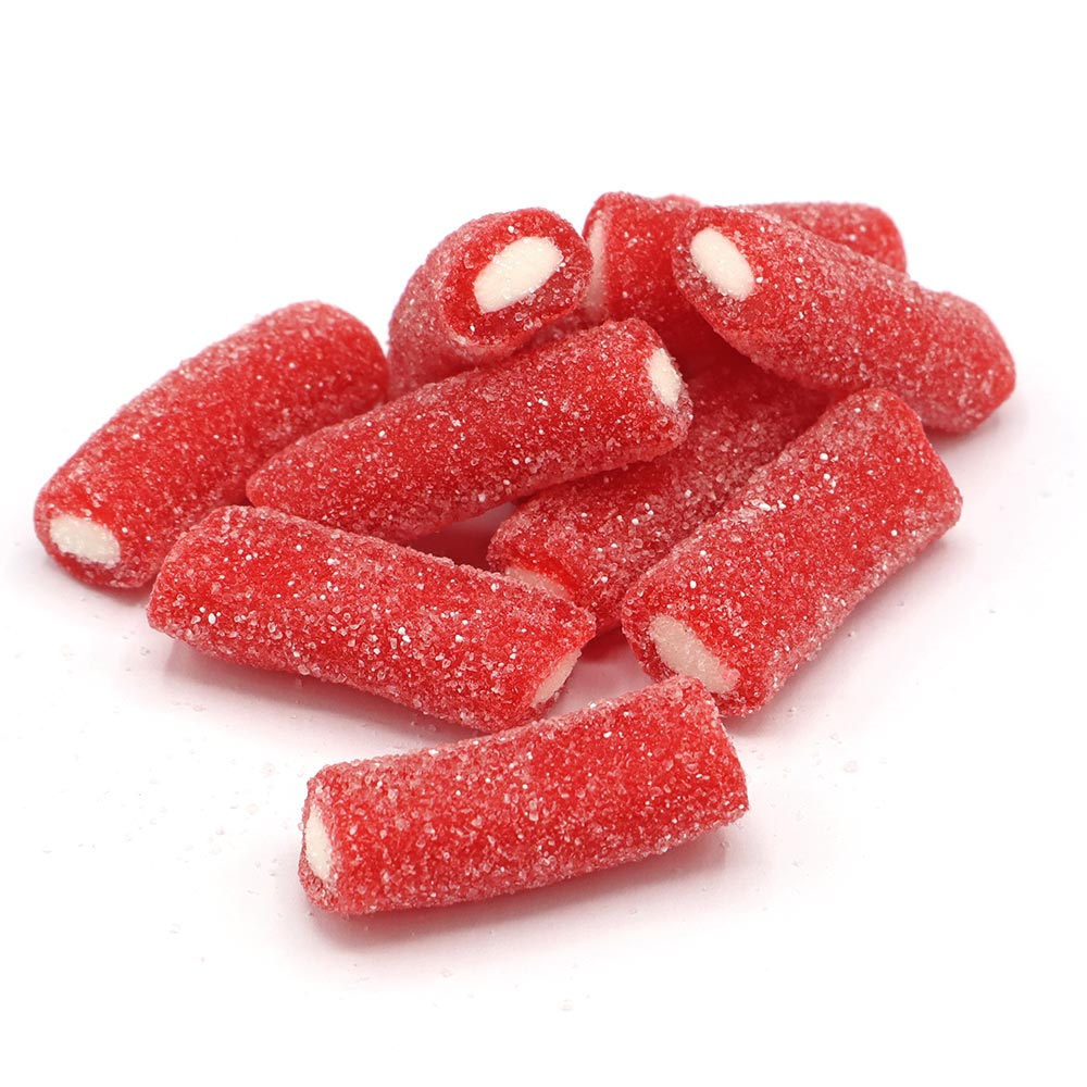 Fizzy strawberry bites