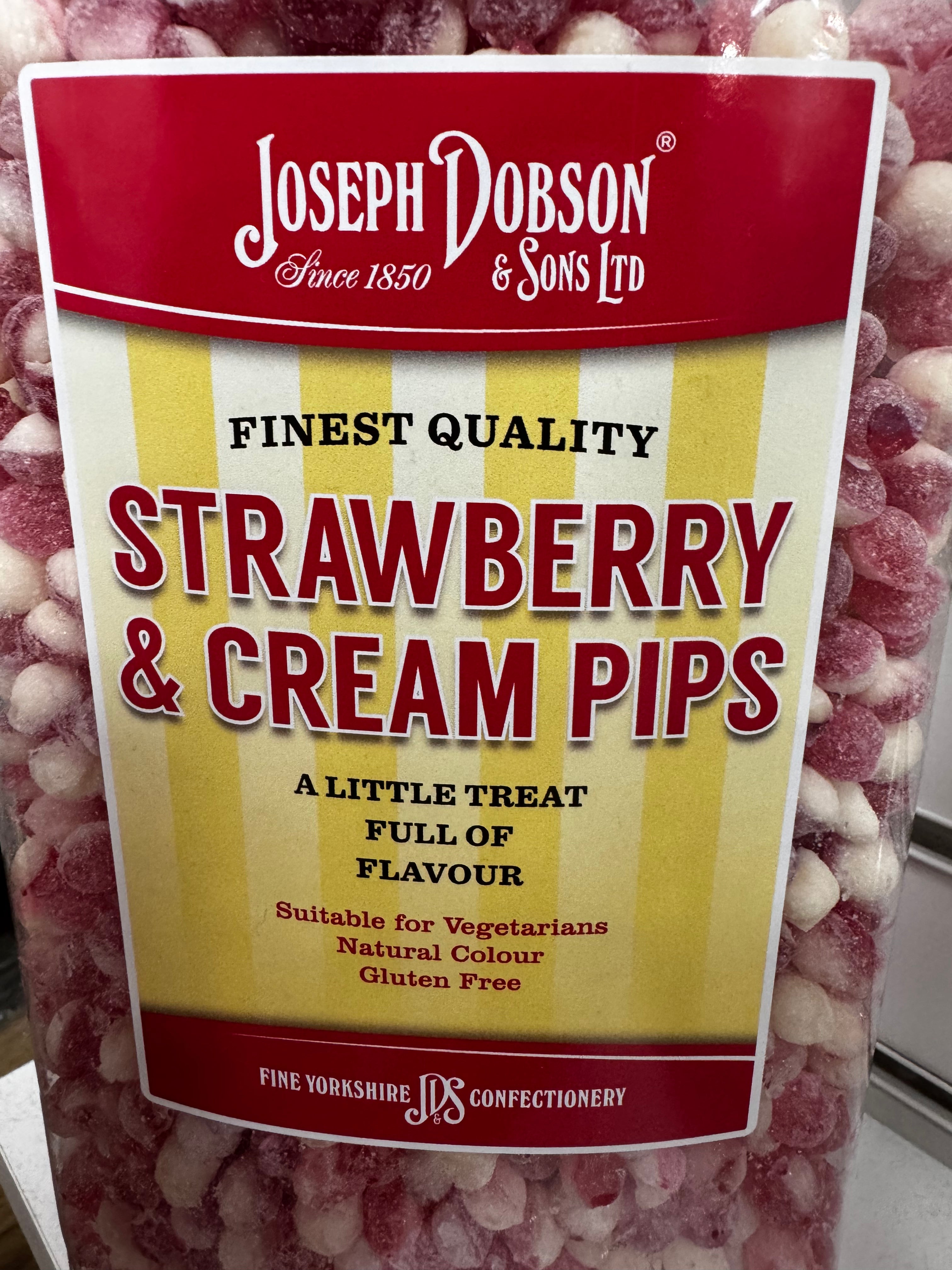 Strawberry and cream pips